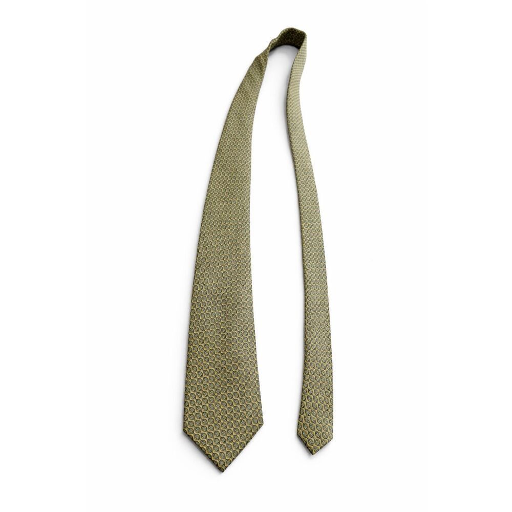 Vineyard Vines Chain Link Geometric Print Silk Necktie Tie